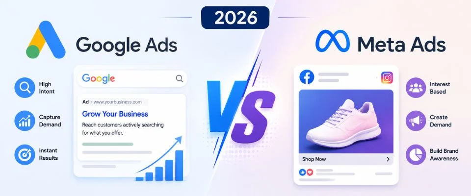 Google Ads vs Meta Ads 2026